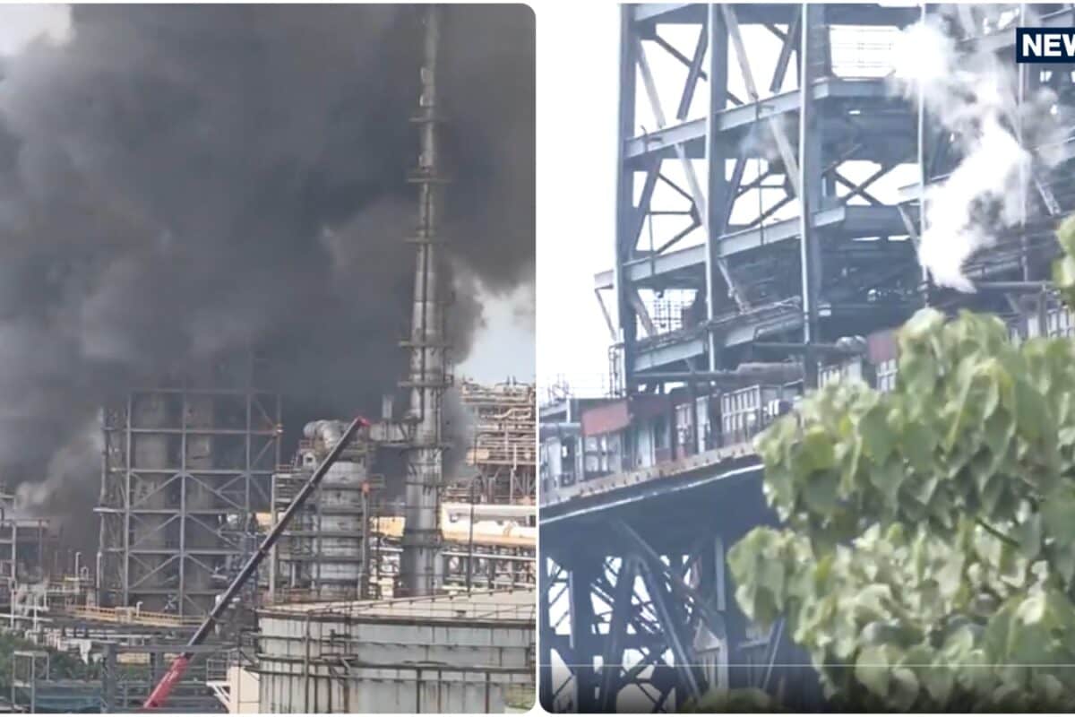 MRPL: मंगलुरु रिफाइनरी में जोरदार धमाके के बाद अफरा-तफरी: प्लांट में लगी भीषण आग एक कर्मचारी गंभीर 6 घायल
