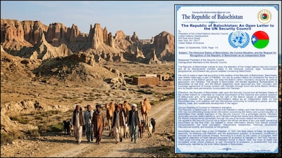 Balochistan's Open Letter to the UN Security Council (Letter Background AI Image)