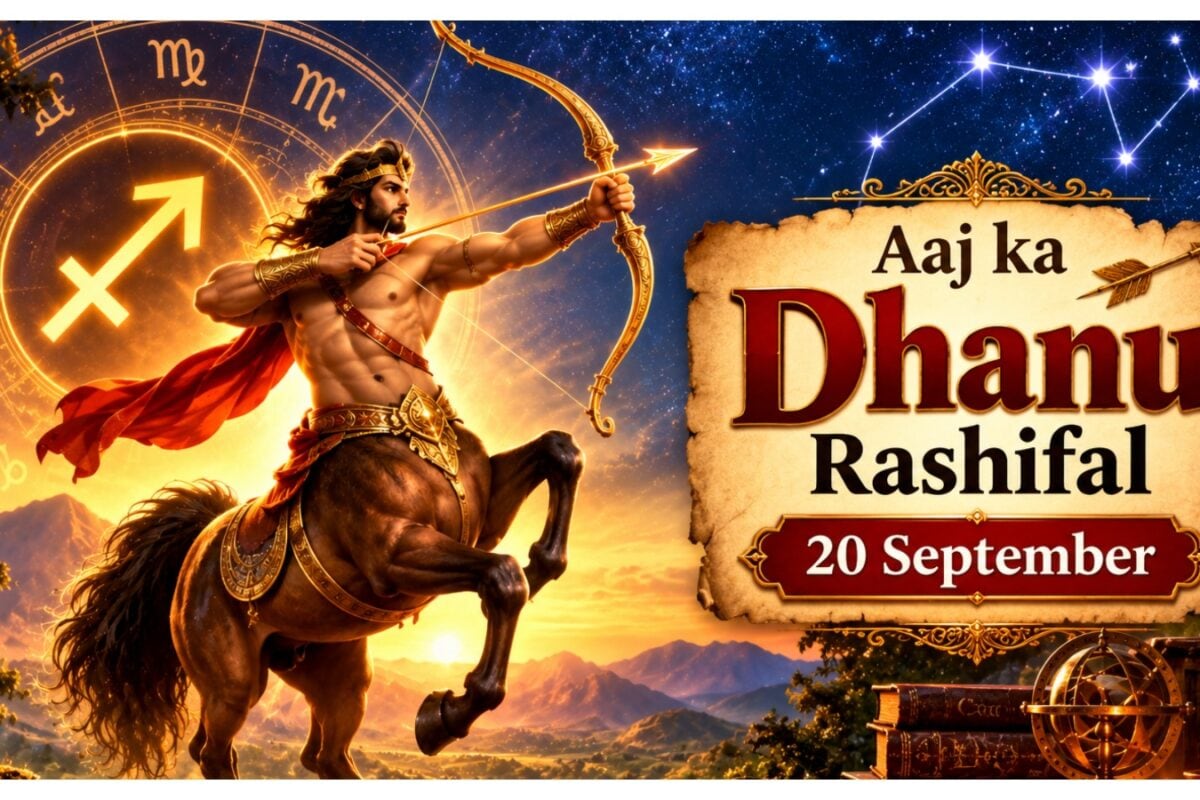 Aaj ka Dhanu Rashifal: धनु राशि वालों के लिए 20 सितंबर का दिन खास कारोबार-प्रेम और परिवार के लिए ये संकेत