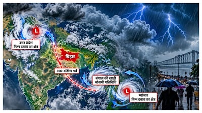 मौसम में बदलाव के पीछे कई मौसमी प्रणालियां सक्रिय हैं.(सांकेतिक फोटो-एआई)