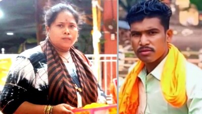 पत्नी लक्ष्मी मदमागेरी की हत्या करके आरोपी पति राजू मौके से फरार हो गया.