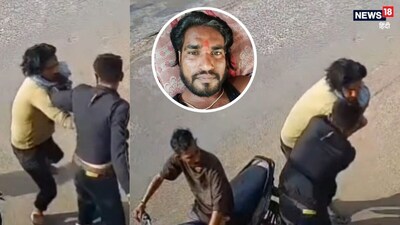 इटारसी में मर्डर की क्लिप और मृतक की फाइल फोटो.