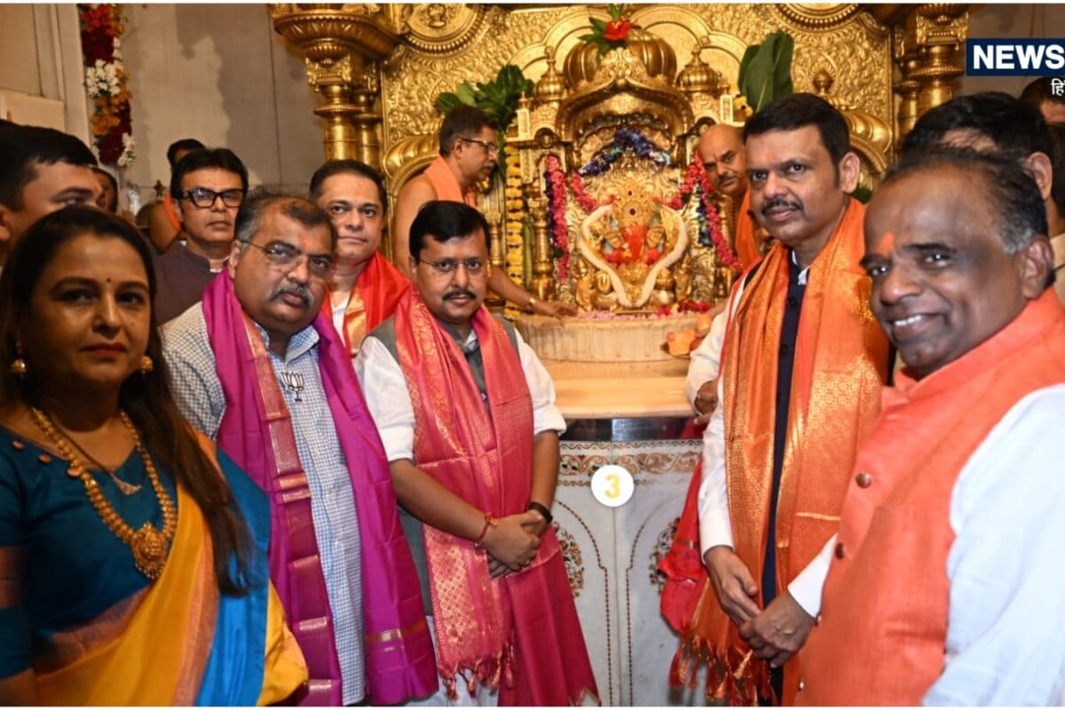 लालबागचा राजा से नितिन नवीन ने लिया आशीर्वाद सिद्धिविनायक मंदिर में भी टेका मत्था मांगी देश की खुशहाली