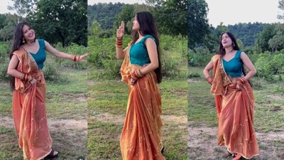 पवन सिंह के गाने पर लड़की का प्यारा डांस( फोटो:Instagram-@nansi9810)