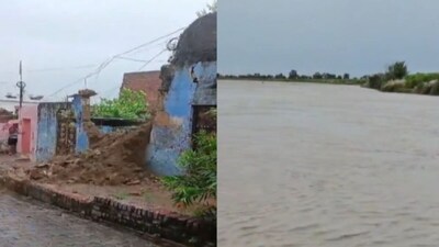 यूपी में बारिश से मचा हाहाकार.