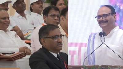 डिप्टी सीएम ब्रजेश पाठक ने ड्राइवर से की बातचीत.