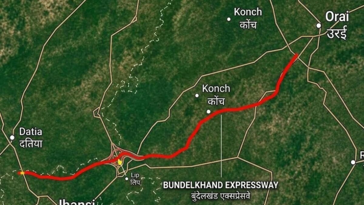 झांसी लिंक एक्सप्रेसवे: 106.3 किमी का छह लेन ग्रीनफील्ड मार्ग
