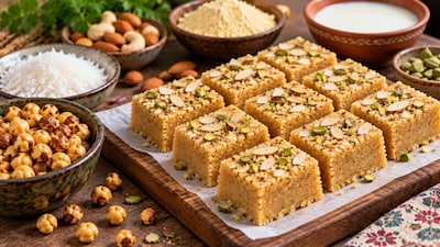 चने की मिठाई कैसे बनाएं (इमेज AI)