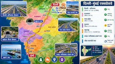 गुजरात में दिल्ली-मुंबई एक्सप्रेसवे का सबसे ज्यादा काम अटका हुआ है. (Photo : AI)