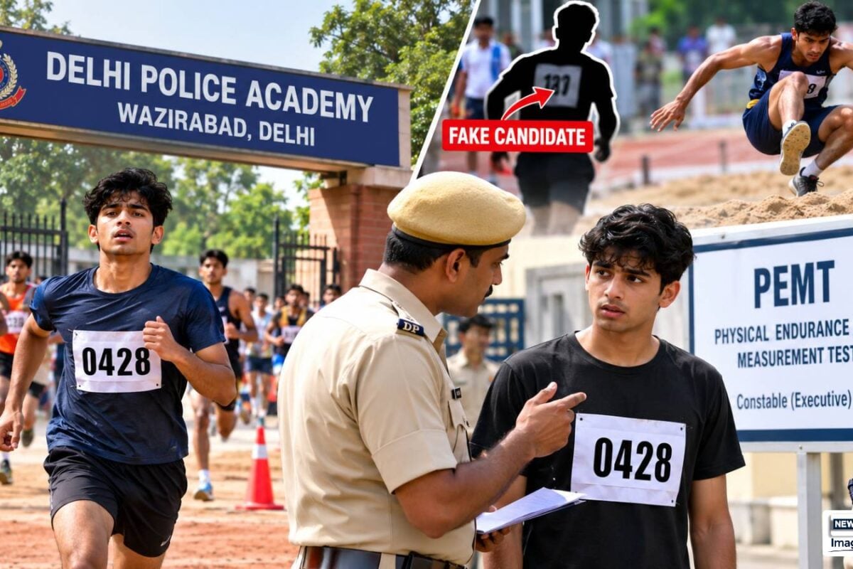 दिल्ली पुलिस भर्ती में खेल की कोशिश! असली कैंडिडेट की जगह कोई और दे रहा था फिजिकल टेस्ट फिर ऐसे पकड़ा गया