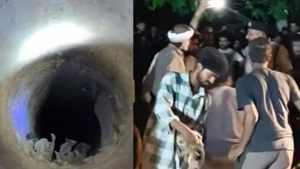 फरीदाबाद में 200 फीट गहरे बोरवेल से 10 घंटे बाद बच्ची निकाली गई