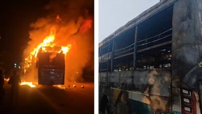 स्लीपर बस में भीषण आग लगने से 9 लोगों की मौत हो गई थी.