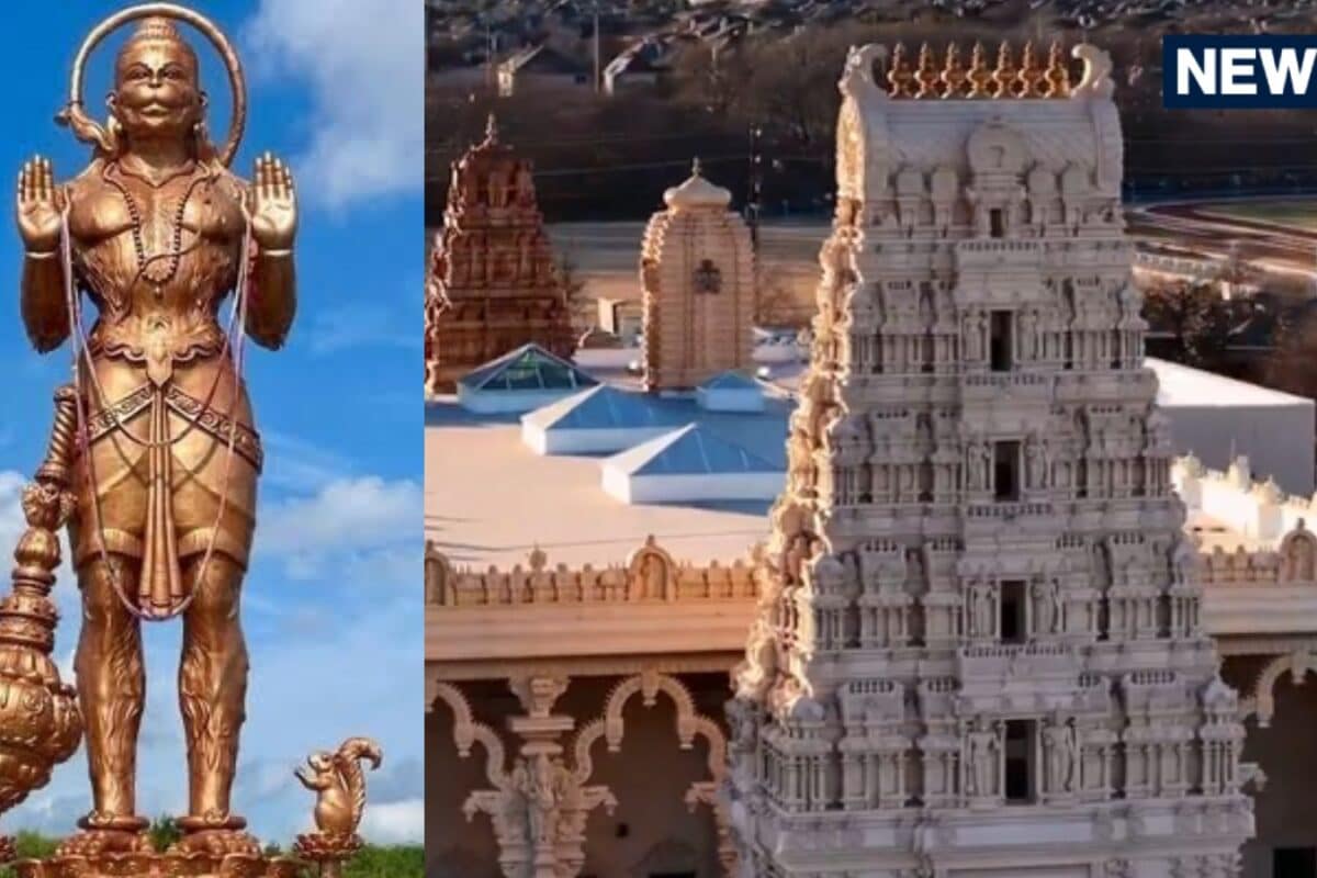 अमेरिका के टेक्सास में 90 फीट ऊंचे हनुमान पर मचा घमासान मंदिर की प्रतिमा पर चर्च को कैसी तकलीफ