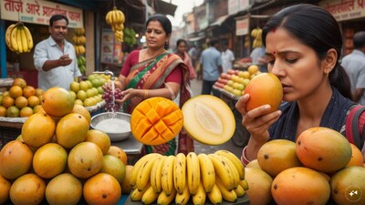 ताजे और प्राकृतिक रूप से पके फलों की कैसे करें पहचान. Image AI