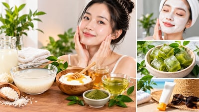 Korean Beauty Tips: 3 देसी नुस्खों से पाएं ग्लो (इमेज AI)