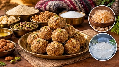 Gond Dry Fruit Laddu: सर्दियों की आसान रेसिपी (Image-AI generated)