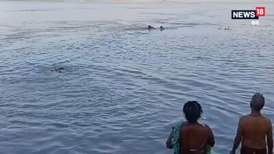 मुंगेर में महिला का रेस्क्यू किया गया.