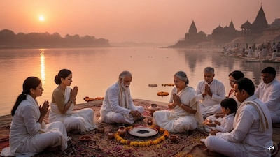 पितृ पक्ष में पितरों को प्रसन्न करने के मंत्र. (Photo: AI)