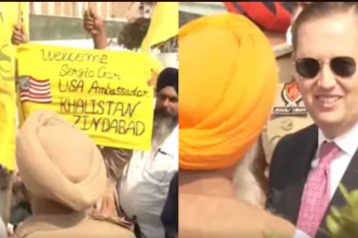 खालिस्‍तान जिंदाबाद अमेरिकी राजदूत सर्जियो गोर पहुंचे स्‍वर्ण मंदिर तो लगे देश विरोधी नारे
