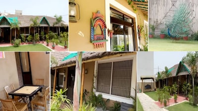 Anokha Vedic House in UP : सुबह-सुबह पक्षी चहचहाएं और मोर घर के आंगन में नाचे, ऐसा नजारे की अब सिर्फ कल्पना ही का जा सकती है. कंक्रीट के घरों में तो ये संभव नहीं है मगर यूपी में एक मकान ऐसा भी जहां सुबह-सुबह मोर इठलाते-इतराते नजर आते हैं. चिड़ियां आती हैं. यह वैदिक घर है जो वैदिक प्लास्टर, वैदिक पेड़ और स्थानीय घास से बनाया गया है. गर्मी में यह घर ठंडक देता है, सर्दियों में गर्माता है. तापमान में कम से कम 10 डिग्री का अंतर रहता है. इस घर को बनाने में कितना खर्च आया, यूपी में यह घर किस जिले में है, इसकी और क्या खासियत हैं, आइये जानते हैं.