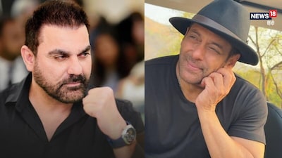 अरबाज खान का रिएक्शन वायरल. (Instagram@arbaazkhanofficial/beingsalmankhan)