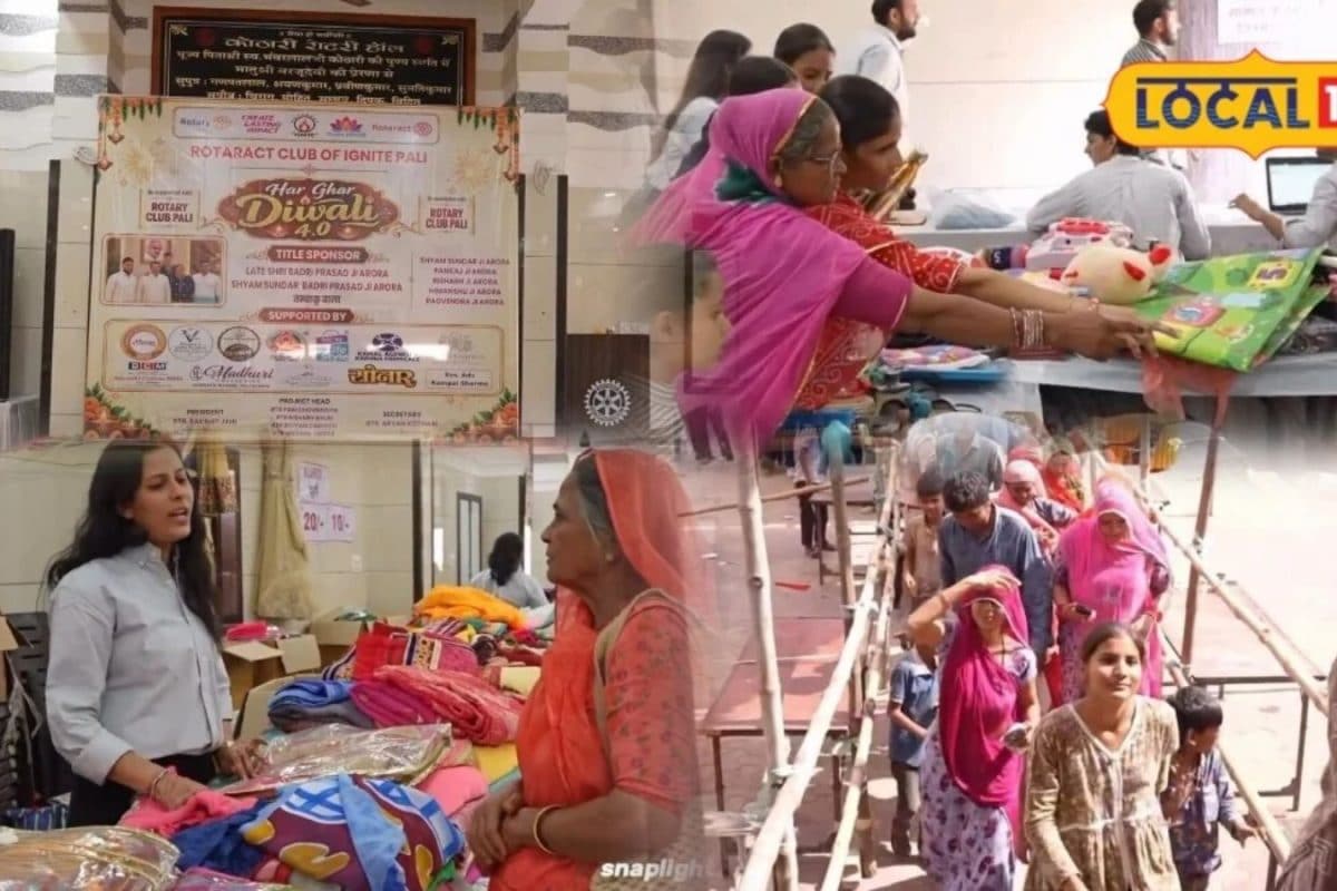 Rotary Club Brings Affordable Diwali Market with Items Priced at Rs 10 and 20 in Pali