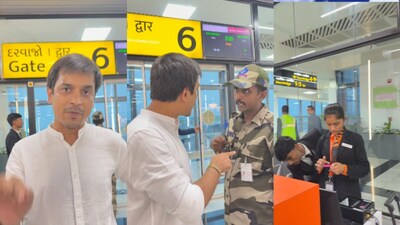 एयर इंडिया की फ्लाइट में बोर्डिंग को लेकर शख्स की एयरलाइन स्टाफ से हुई बहस(फोटो:Instagram-@vikas_jha03)