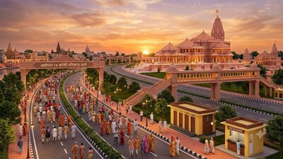 दीपोत्सव से पहले बदलेगा अयोध्या का परिक्रमा पथ: ₹1140 करोड़ की लागत से फोरलेन का काम अंतिम चरण में (फोटो-AI)
