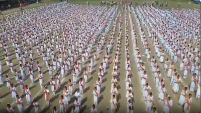 मैहर गौरव दिवस पर 3430 छात्र-छात्राओं ने किया कथक