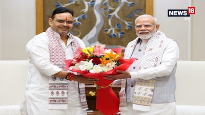 सीएम भजनलाल शर्मा ने दिल्ली में पीएम मोदी से की मुलाकात.