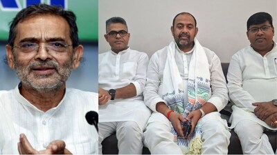 RLM के प्रदेश अध्यक्ष और विधायक आलोक सिंह, बाजपट्टी के विधायक रामेश्वर महतो और मधुबनी के विधायक माधव आनंद रामपुकार सिन्हा कुशवाहा के नामांकन कार्यक्रम में शामिल होने के लिए पहुंचे हैं.