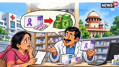 News18इंडिया ग्राउंड रिपोर्ट: डॉक्टर की पर्ची से लेकर रिटेल केमिस्ट के डिस्काउंट तक, जानिए कैसे तय होता है दवाइयों पर कई गुना मुनाफे का गणित. (एआई जेनेरेटेड फोटो)