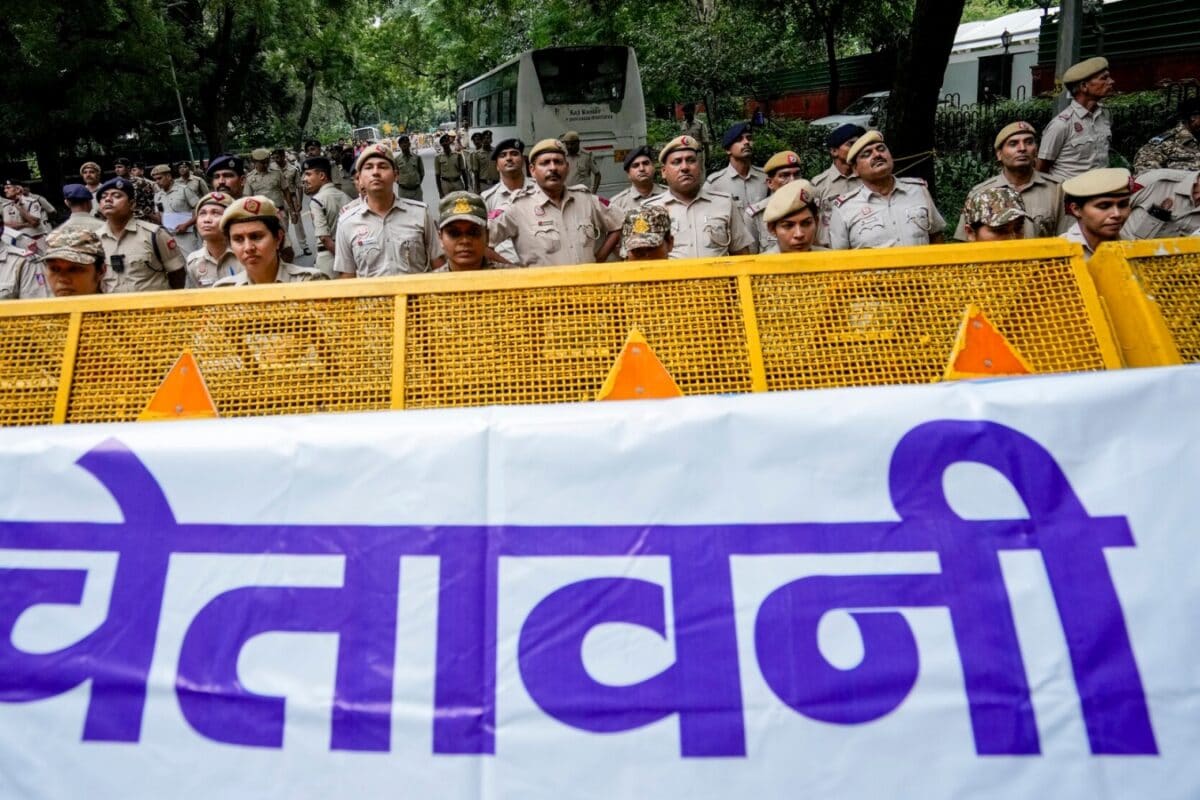 CEC ज्ञानेश कुमार के खिलाफ 2 अक्टूबर को जंतर-मंतर पर प्रदर्शन की परमिशन रद्द दिल्ली में चप्पे-चप्पे पर फोर्स तैनात