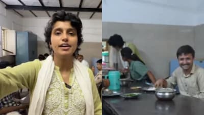 दिल्ली पुलिस ने परोसा गर्म खाना(फोटो:X-@SaffronSyndcate)