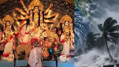 नवरात्रि में पंचमी से दशमी तक 'महिषासुर' बनेगी बारिश? दुर्गा पूजा में गुरुवार से सोमवार तक मौसम का पूरा हाल जानिए.
