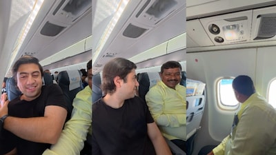 पहली बार प्लेन में उड़ान भर रहे शख्स का सफर बना यादगार(फोटो:Instagram-@aatmajkapoor)