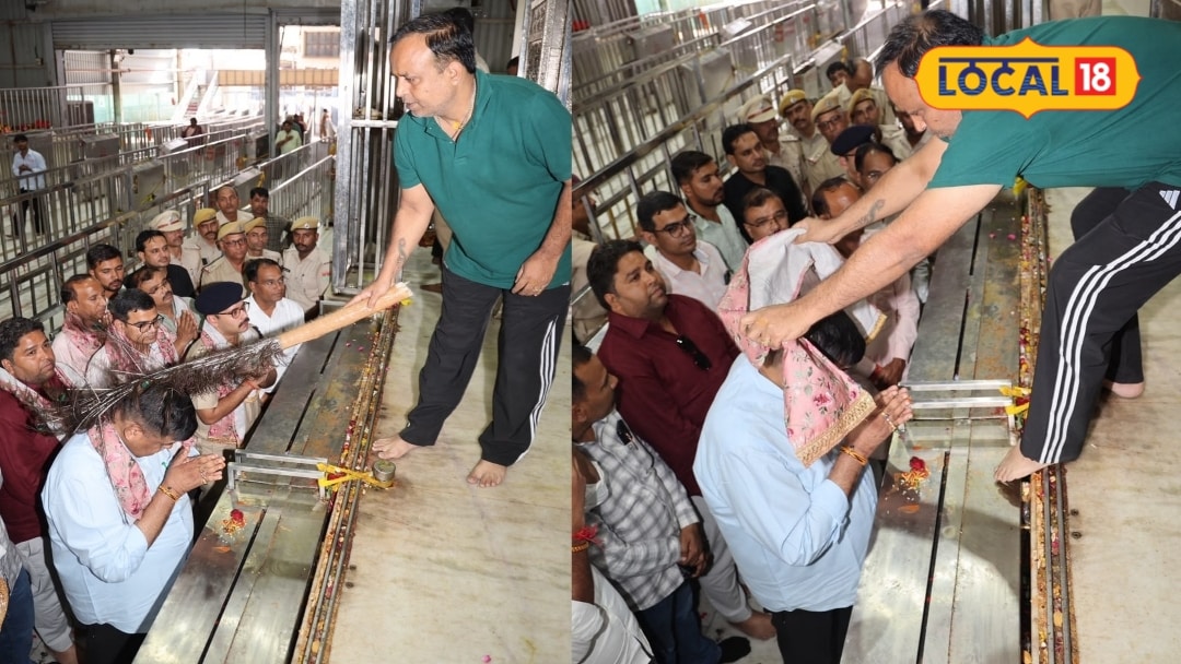 Rajasthan Forest Minister Sanjay Sharma Visits KhatuShyam Ji Temple to Seek Blessings