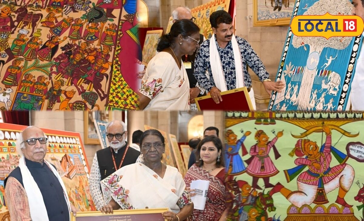 Shahpura Phad Painting Shines at Rashtrapati Bhavan as 3 Artists Receive Prestigious National Honor