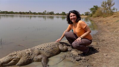 Burkina Faso's Unique Pond: Villagers Bathe Fearlessly with Over 100 Crocodiles!