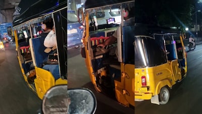 हैदराबाद में ऑटो चलाते वक्त मोबाइल पर मूवी देख रहा था ड्राइवर, कमिश्नर सज्जनार ने दिए सख्त कार्रवाई के निर्देश. (स्क्रीनशॉट: X/SajjanarVC_IPS)