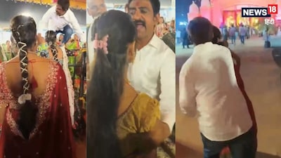 इंदौर के गरबा पंडाल में लड़की से बदसलूकी का वायरल वीडियो.
