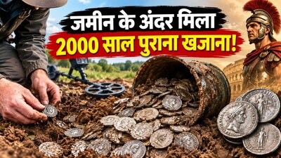  गांव में  शख्स को मिला 2000 साल पुराना खजाना(फोटो: Ai Image)