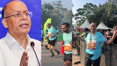 UPSC Chairman Ajay Kumar: यूपीएससी चेयरमैन अजय कुमार ने हॉफ मैराथन में लगाई दौड.