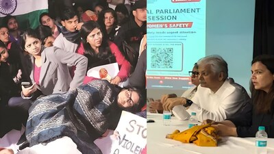Women Safety Protest in Delhi: महिला सुरक्षा पर ठोस कानून बनाने की मांग.