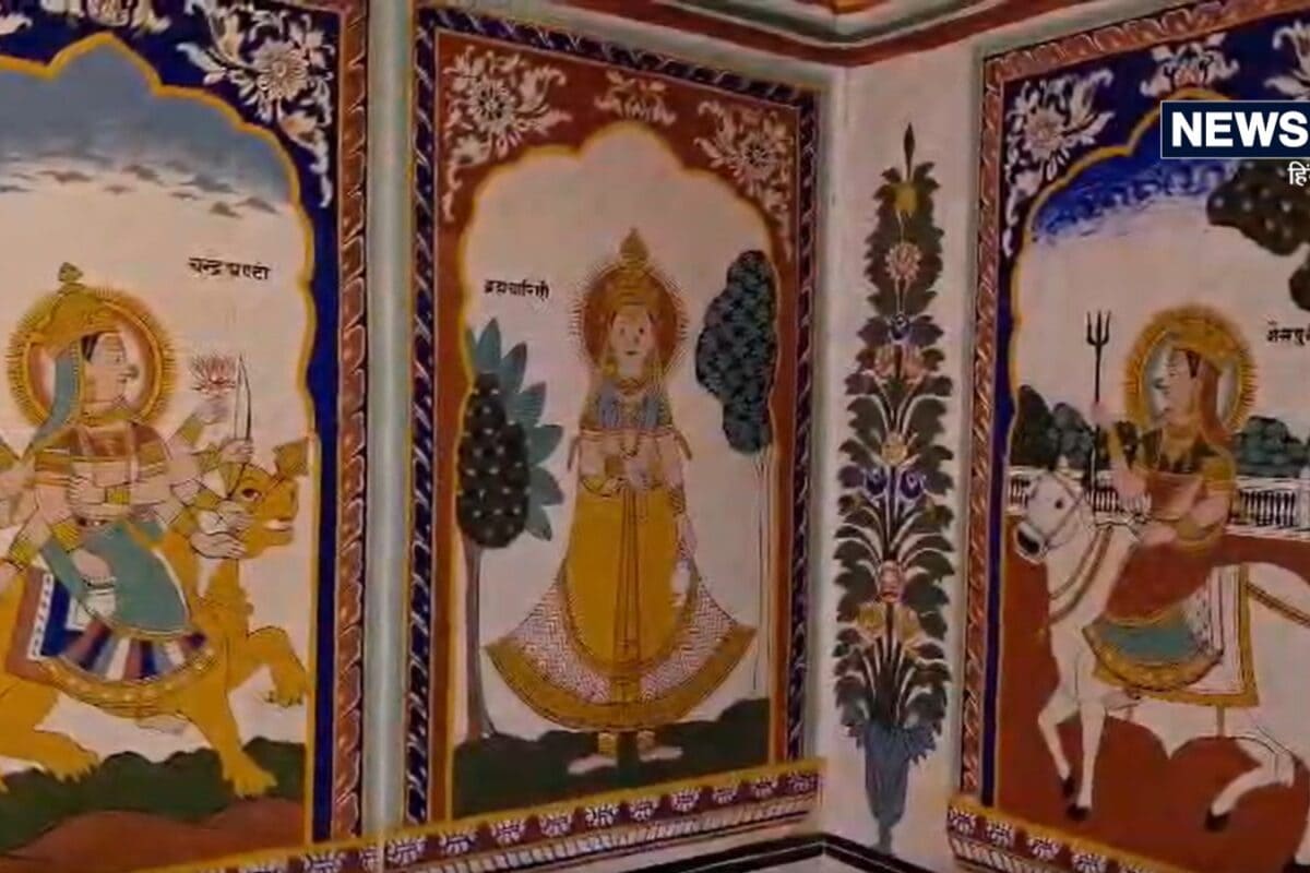 Navratri Special: Goddess Durga Forms Grace 1902 Walls of Jhunjhunu Poddar Haveli
