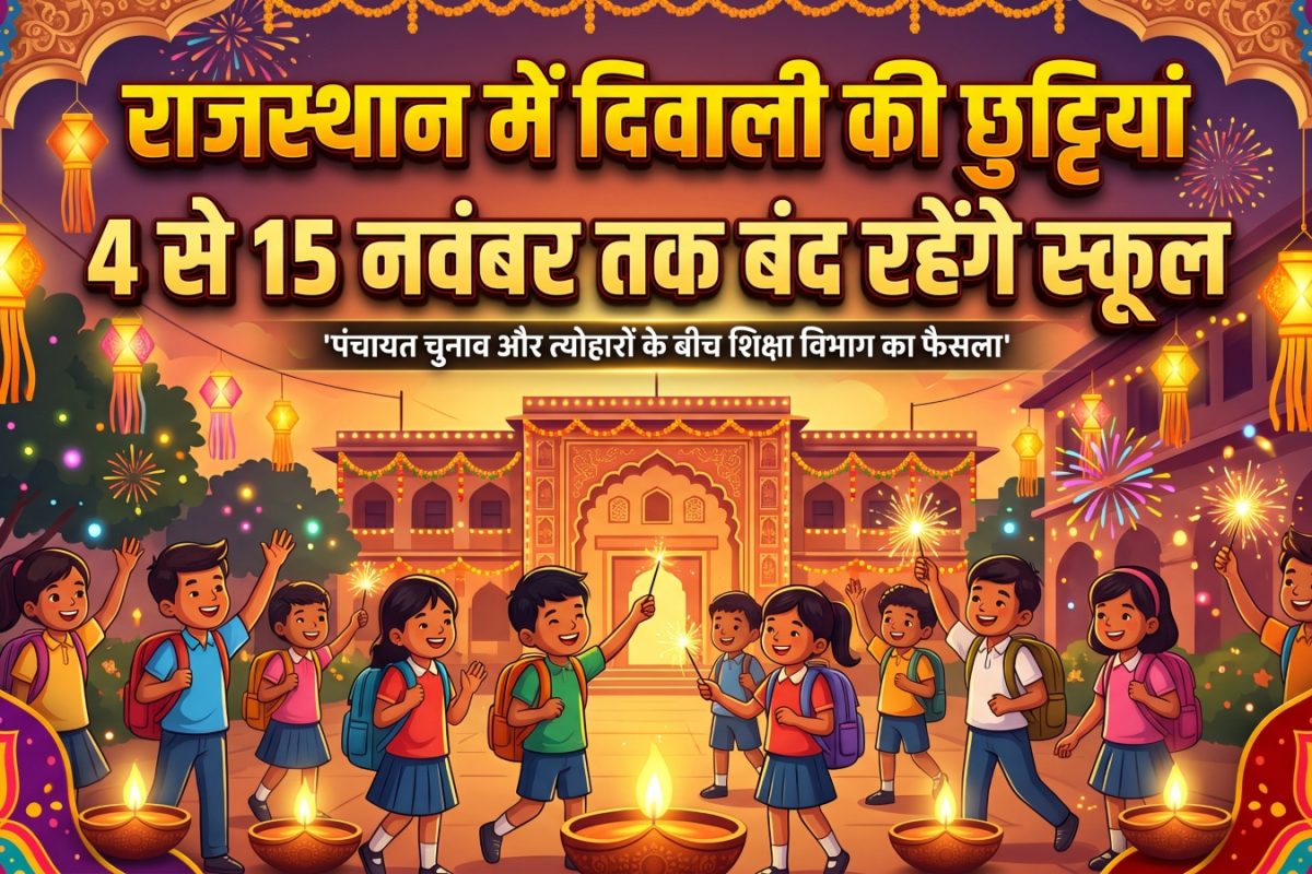 राजस्थान में दिवाली के अवसर पर 12 दिनों तक बंद रहेंगे सभी स्कूल