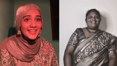 सम्मी मेरी वार गाने का भारत और पाकिस्तान में क्रेज(फोटो:Instagram-@saradha_sings/@shifa_qassim)