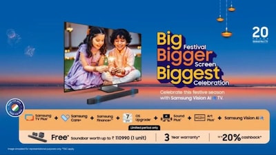 Samsung का दिवाली धमाका! Vision AI TV खरीदने पर ₹1.59 लाख तक का टीवी फ्री, जानें ऑफर की पूरी डिटेल