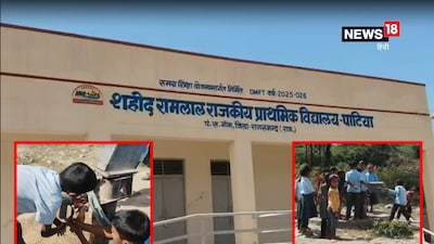 राजसमंद: टूटे हैंडपंप से पानी पीते दिखे बच्चे, खुद धो रहे खाने की प्लेट