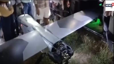 फलोदी में खेत में गिरा ड्रोन